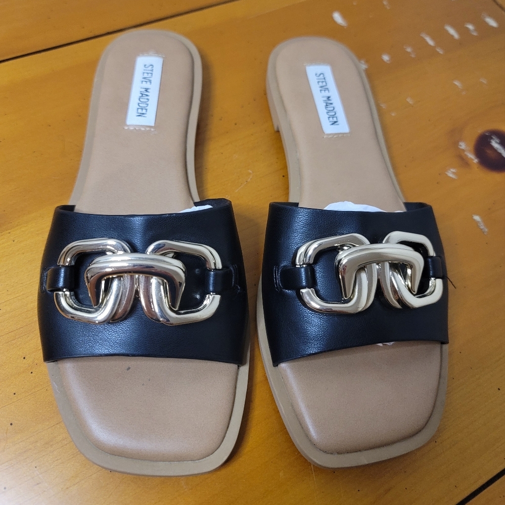 Steve Madden Gene Women's Sandal Black Size 8